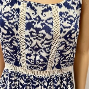 Altar'd State Blue/White Maxi Dress